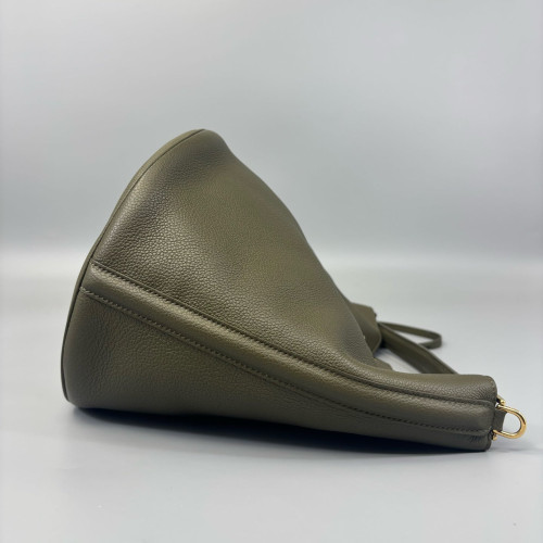 Celine Bucket Grained Calfskin Green