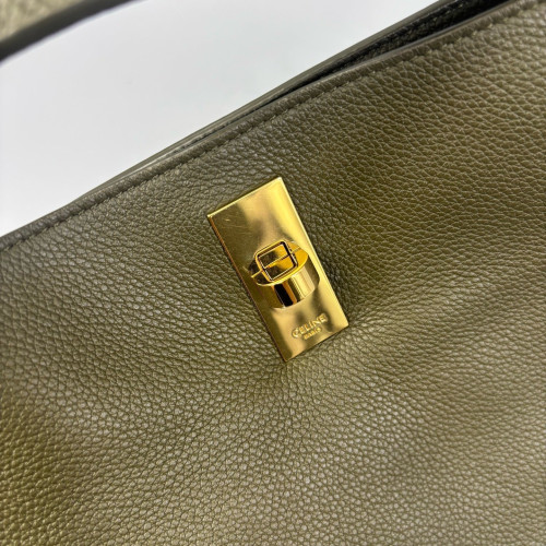 Celine Bucket Grained Calfskin Green