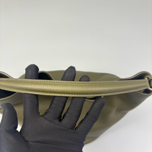 Celine Bucket Grained Calfskin Green