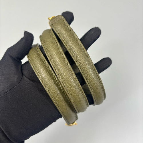 Celine Bucket Grained Calfskin Green