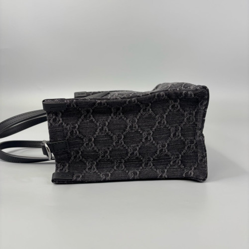 Gucci Tote Bag Denim Black