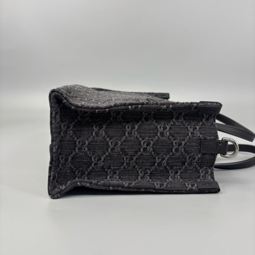 Gucci Tote Bag Denim Black