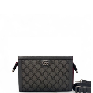 Gucci Toiletry Case GG Supreme Monogram Grey Black