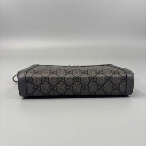 Gucci Toiletry Case GG Supreme Monogram Grey Black