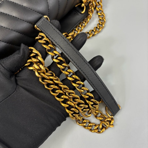 Louis Vuitton New Wave Chain Bag MM Calfskin Black