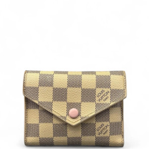 Louis Vuitton By The Pool Victorine Wallet Damier Azur White