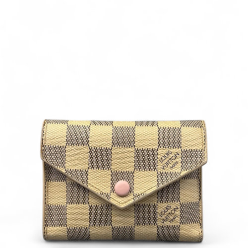 Louis Vuitton By The Pool Victorine Wallet Damier Azur White