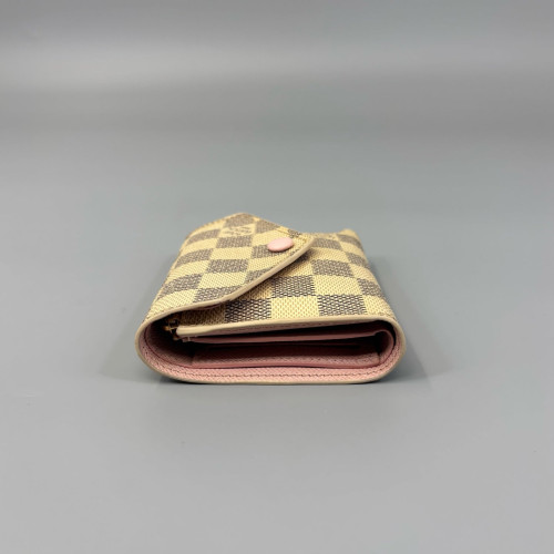 Louis Vuitton By The Pool Victorine Wallet Damier Azur White