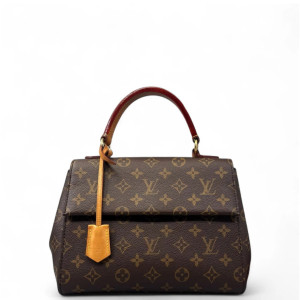 Louis Vuitton Cluny Bb Monogram Brown Red Louis Vuitton Cluny Bb Monogram Brown Red