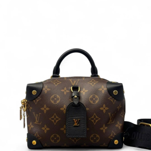 Louis Vuitton Petite Malle Souple Monogram Brown Black