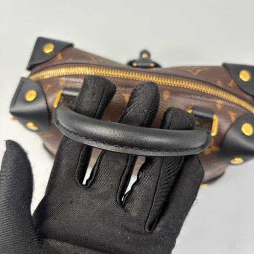 Louis Vuitton Petite Malle Souple Monogram Brown Black