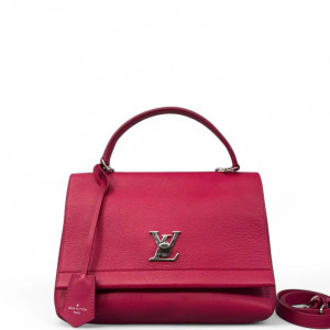 Louis Vuitton Lockme II Top Handle Taiga Fuchsia Louis Vuitton Lockme II Top Handle Taiga Fuchsia