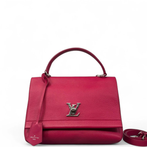 Louis Vuitton Lockme II Top Handle Taiga Fuchsia