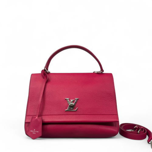 Louis Vuitton Lockme II Top Handle Taiga Fuchsia