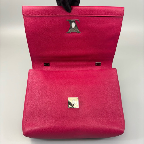 Louis Vuitton Lockme II Top Handle Taiga Fuchsia