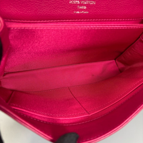 Louis Vuitton Lockme II Top Handle Taiga Fuchsia