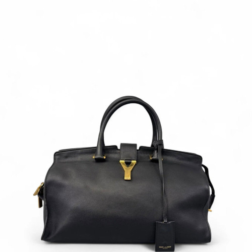 Yves Saint Laurent Medium Cabas Chyc Calfskin Black