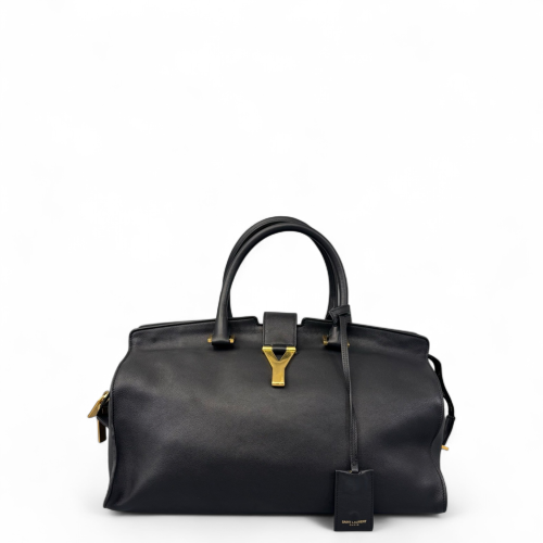Yves Saint Laurent Medium Cabas Chyc Calfskin Black