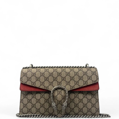 Gucci Meium Dionysus GG Supreme Monogram Beige Red Gucci Meium Dionysus GG Supreme Monogram Beige Red