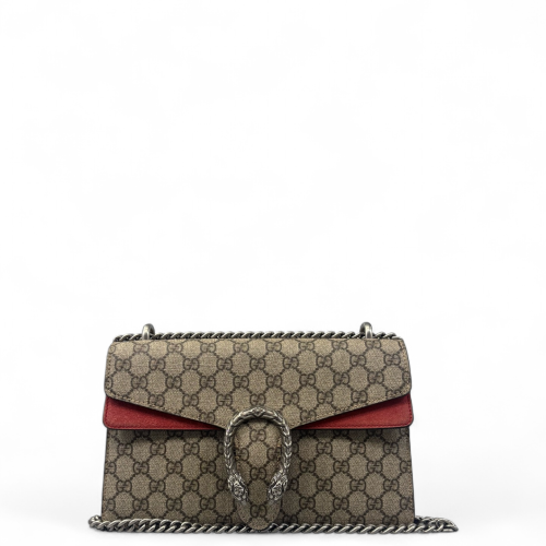 Gucci Meium Dionysus GG Supreme Monogram Beige Red Gucci Meium Dionysus GG Supreme Monogram Beige Red