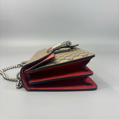 Gucci Meium Dionysus GG Supreme Monogram Beige Red Gucci Meium Dionysus GG Supreme Monogram Beige Red