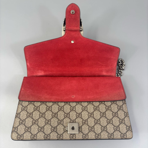 Gucci Meium Dionysus GG Supreme Monogram Beige Red Gucci Meium Dionysus GG Supreme Monogram Beige Red