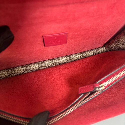 Gucci Meium Dionysus GG Supreme Monogram Beige Red Gucci Meium Dionysus GG Supreme Monogram Beige Red