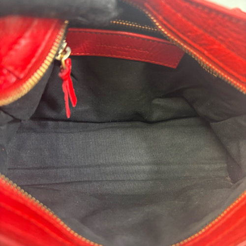 Balenciaga Mini City Pull Up Leather Red