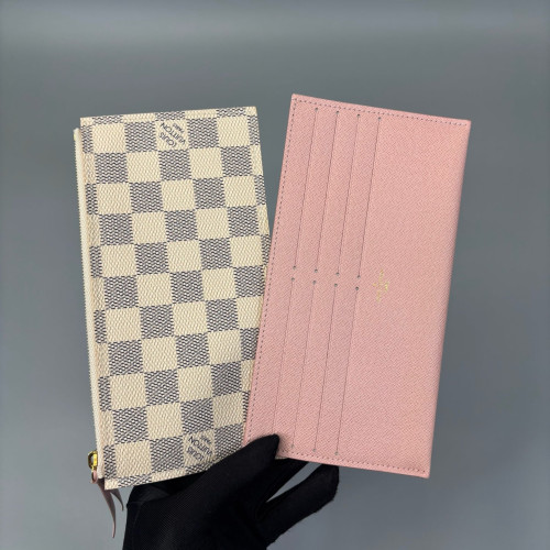 Louis Vuitton Pochette Felicie Chain Wallet Damier Azur White