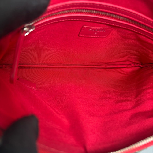 Chanel Quilted Clutch Grained Calfskin Fuchsia