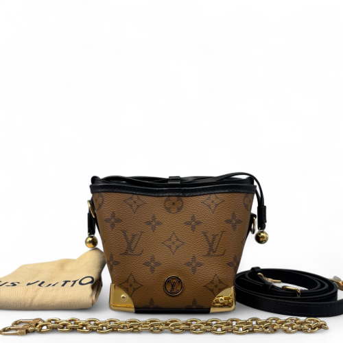 Louis Vuitton Noe Purse Monogram Brown Black