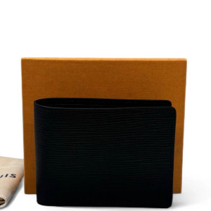 Louis Vuitton Compact Wallet Epi Black