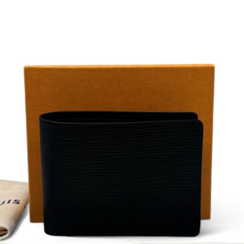 Louis Vuitton Compact Wallet Epi Black