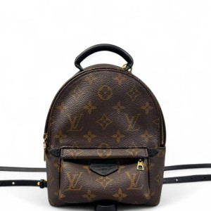 Louis Vuitton Palm Springs Backpack Mini Monogram Brown Black
