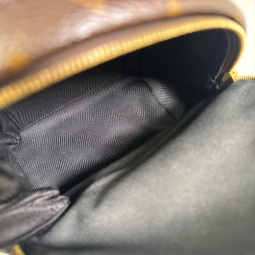 Louis Vuitton Palm Springs Backpack Mini Monogram Brown Black