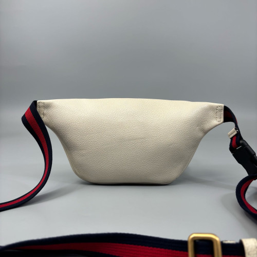 Gucci Bumbag Grained Calfskin White