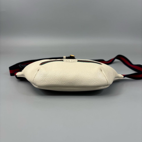 Gucci Bumbag Grained Calfskin White