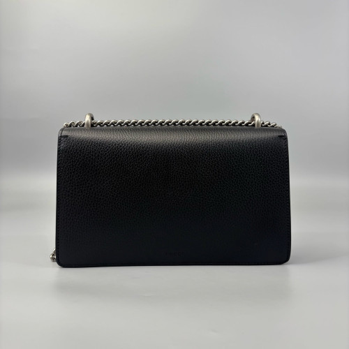Gucci Crystal Meium Dionysus Grained Calfskin Black