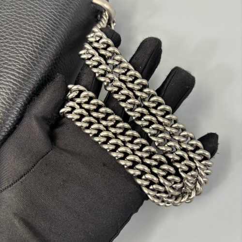 Gucci Crystal Meium Dionysus Grained Calfskin Black