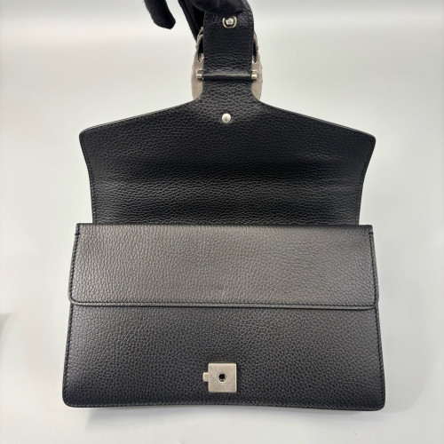 Gucci Crystal Meium Dionysus Grained Calfskin Black