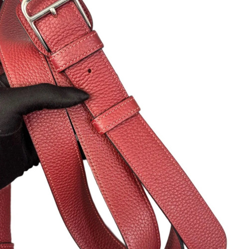 Hermes Steve Taurillon Clemence 57 Bordeaux Hermes Steve Taurillon Clemence 57 Bordeaux