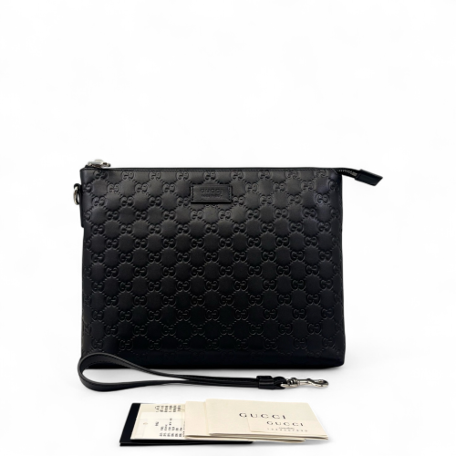 Gucci Clutch Guccissima Black