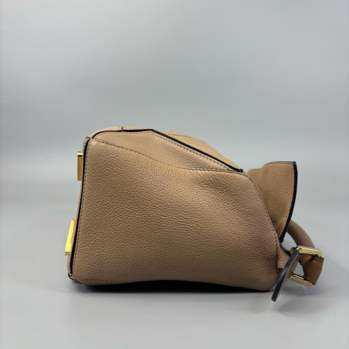 Loewe Medium Puzzle Grained Calfskin Dark Deige