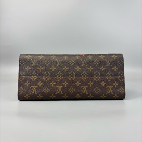 Louis Vuitton Onthego MM Monogram Brown Black Red