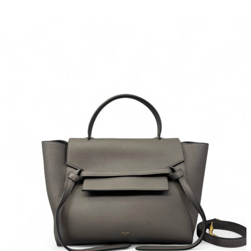 Celine Mini Belt Bag Grained Calfskin Grey