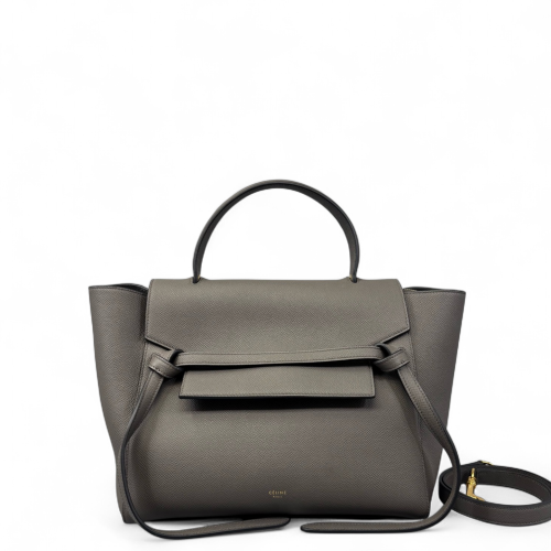 Celine Mini Belt Bag Grained Calfskin Grey