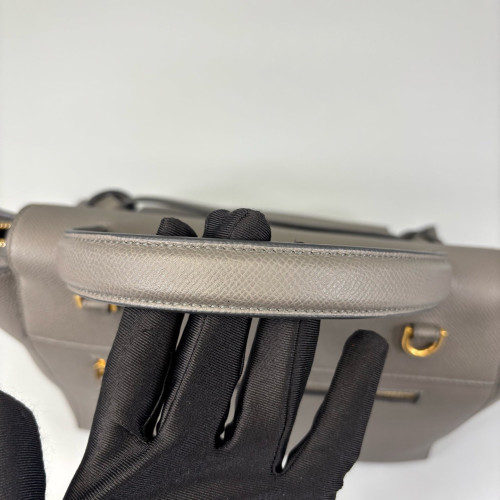 Celine Mini Belt Bag Grained Calfskin Grey