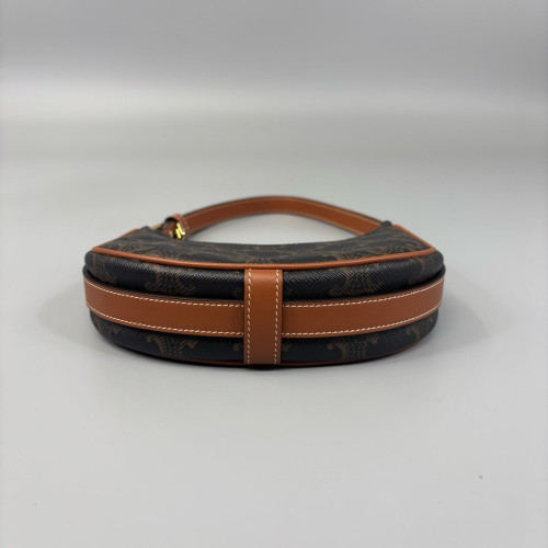Celine Mini Ava Shoulder Bag Triomphe Brown Black
