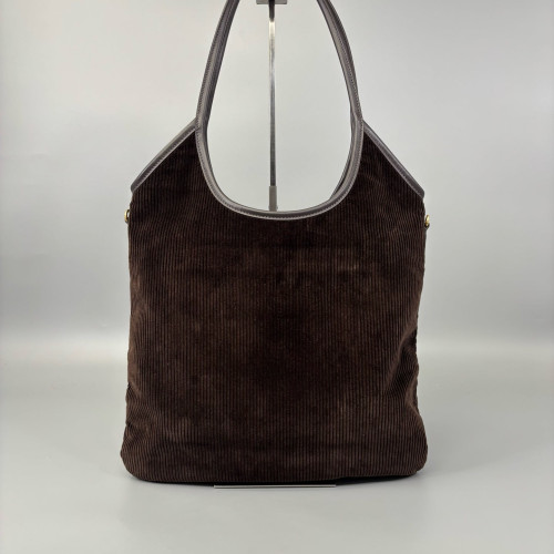 Miu Miu Ivy Regular Corduroy Calfskin Brown