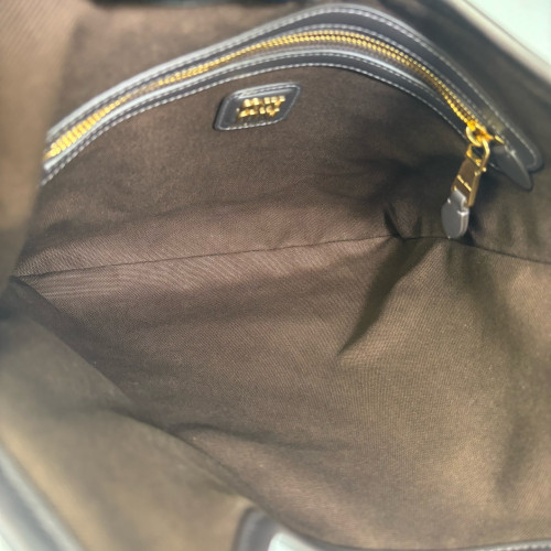 Miu Miu Ivy Regular Corduroy Calfskin Brown